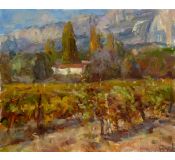 Painting - Autumn in mountains - Nelina Trubach-Moshnikova