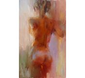 Painting - At the window - Nelina Trubach-Moshnikova