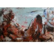 Painting - Red & black - Nelina Trubach-Moshnikova