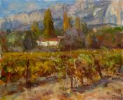 Painting - Autumn in mountains - Nelina Trubach-Moshnikova